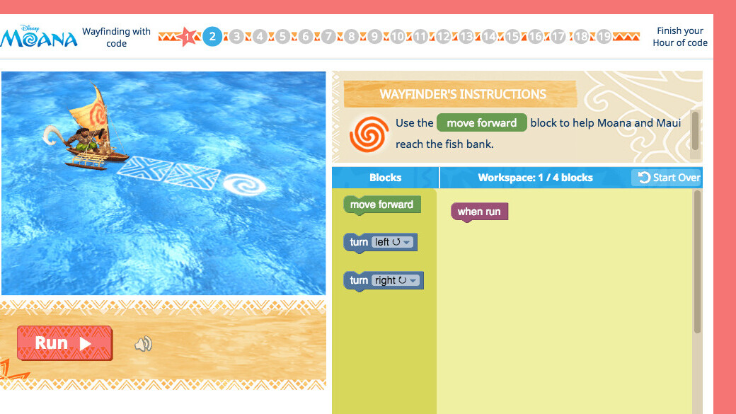 You can now learn the basics of coding with Disney’s Moana