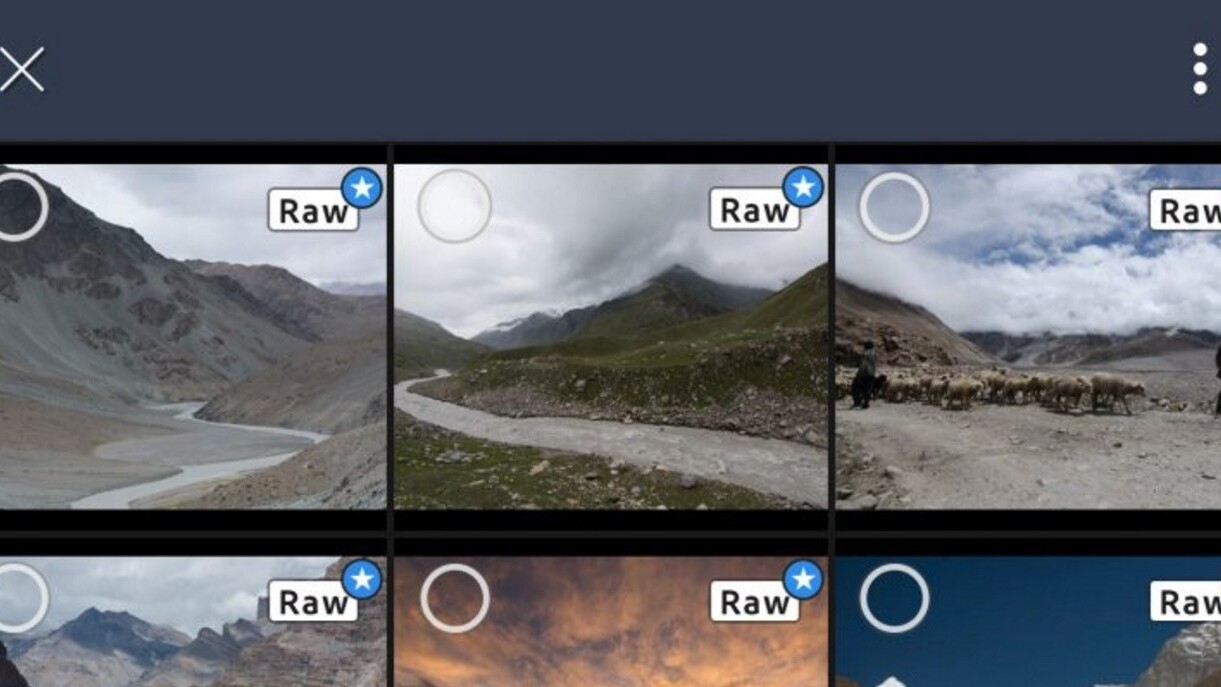 You can now import any RAW file onto your Android phone with Lightroom