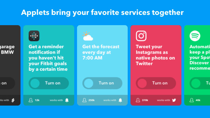 IFTTT says goodbye to recipes, hello to Applets