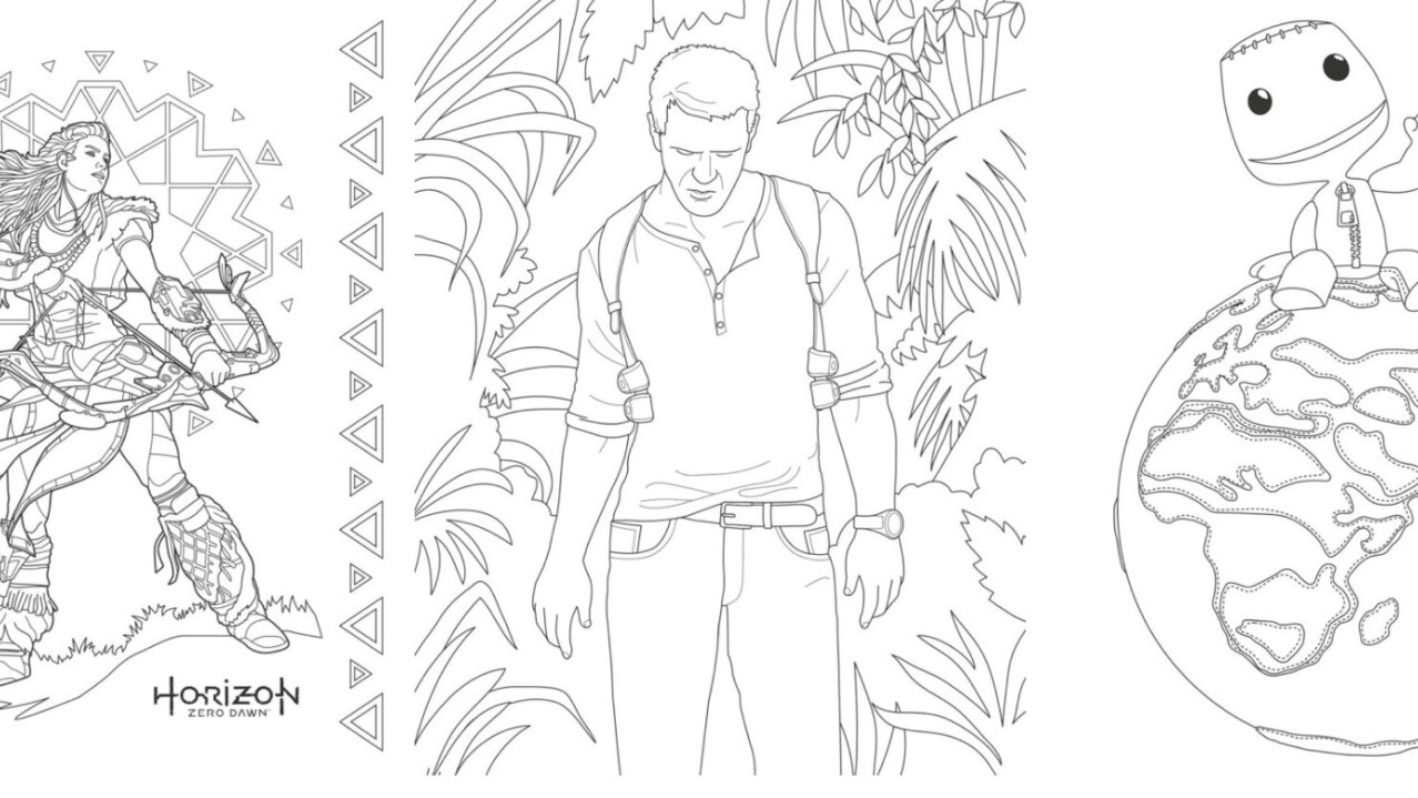 Sony has a coloring book for grown-up gamers because why the hell not?