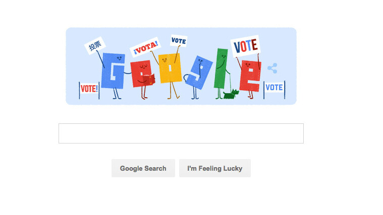 Google’s latest doodle will help you find your nearest polling place
