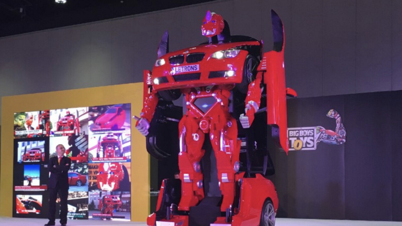 A Turkish startup made a real life Transformer — and it’s up for auction