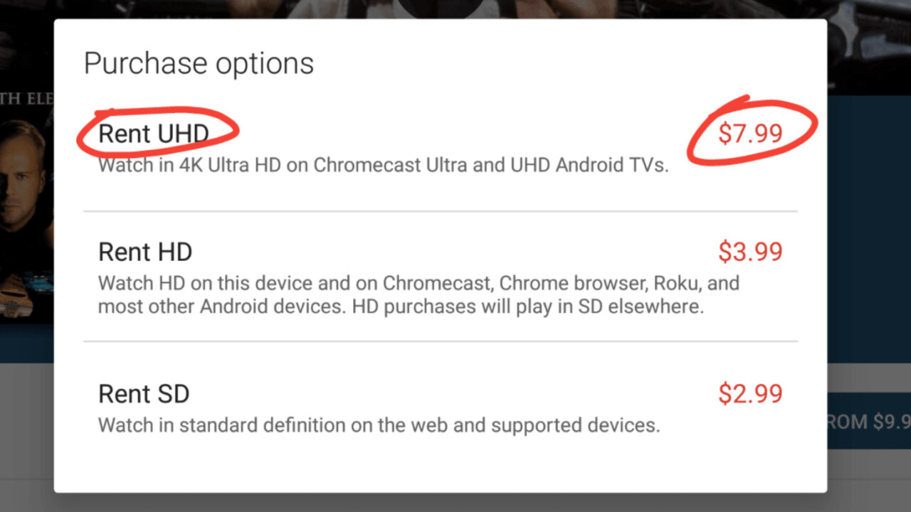 Google seems to be prepping a 4K movie rollout to the Play Store