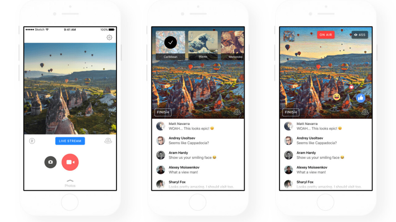 Prisma’s painting-like video filters now work on Facebook Live