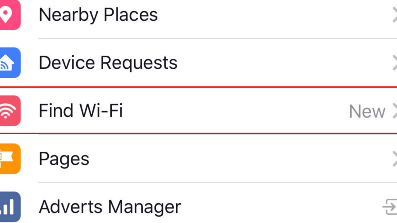 New Facebook feature lets you find nearby Wi-Fi