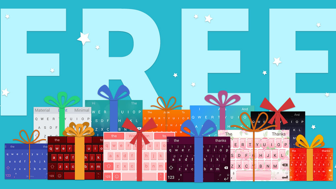 SwiftKey makes all themes free for the holidays