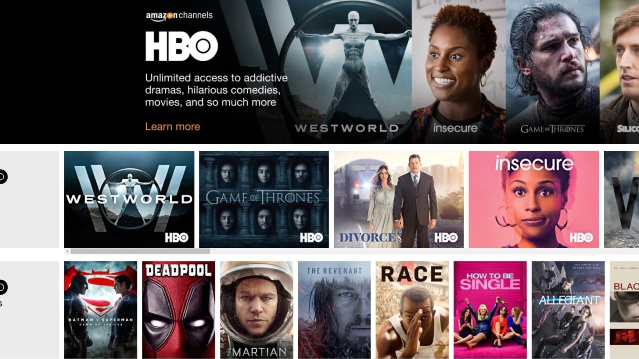 Amazon adds HBO and Cinemax streaming (for a price)