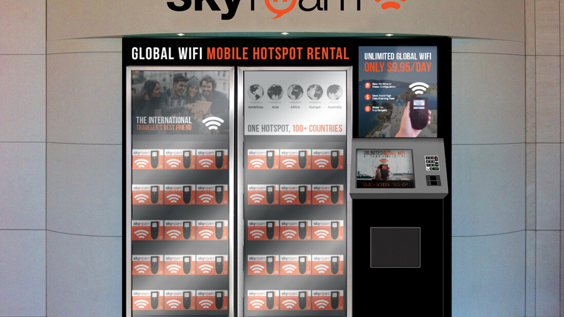 Going abroad? Skyroam rental vending machines launch in several US airports