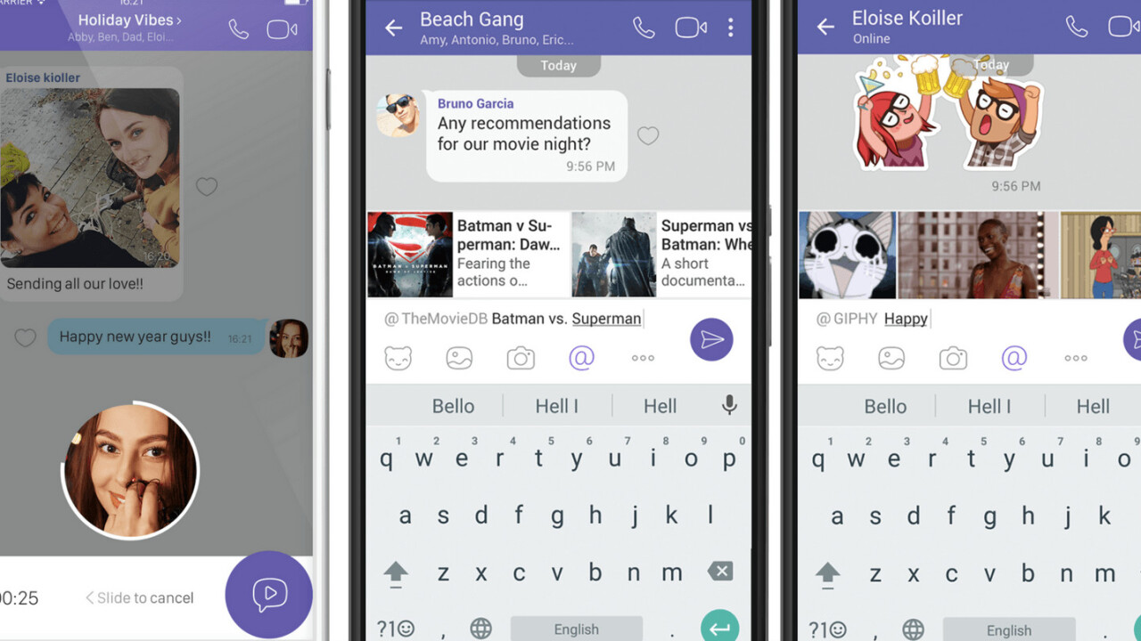 Viber update adds instant video messages and chat extensions