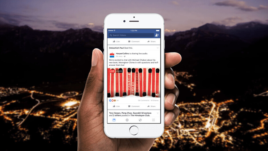 Facebook Live gets an audio-only mode for all the podcasters out there