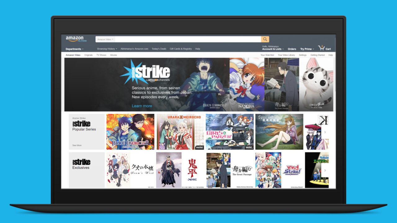Amazon launches a $5 anime streaming service for Prime subscribers