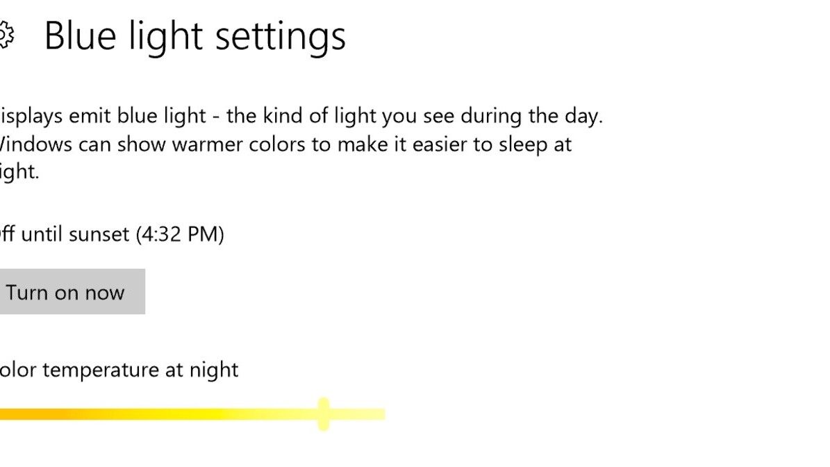 Windows 10 gets a blue light filter, emoji shortcut, and more in huge Insider update