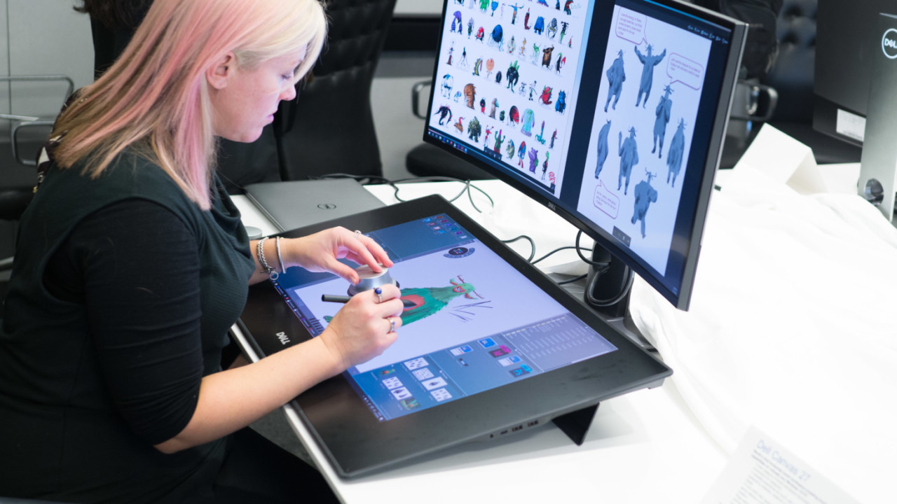 Dell takes on the Surface Studio with a ginormous drawing tablet