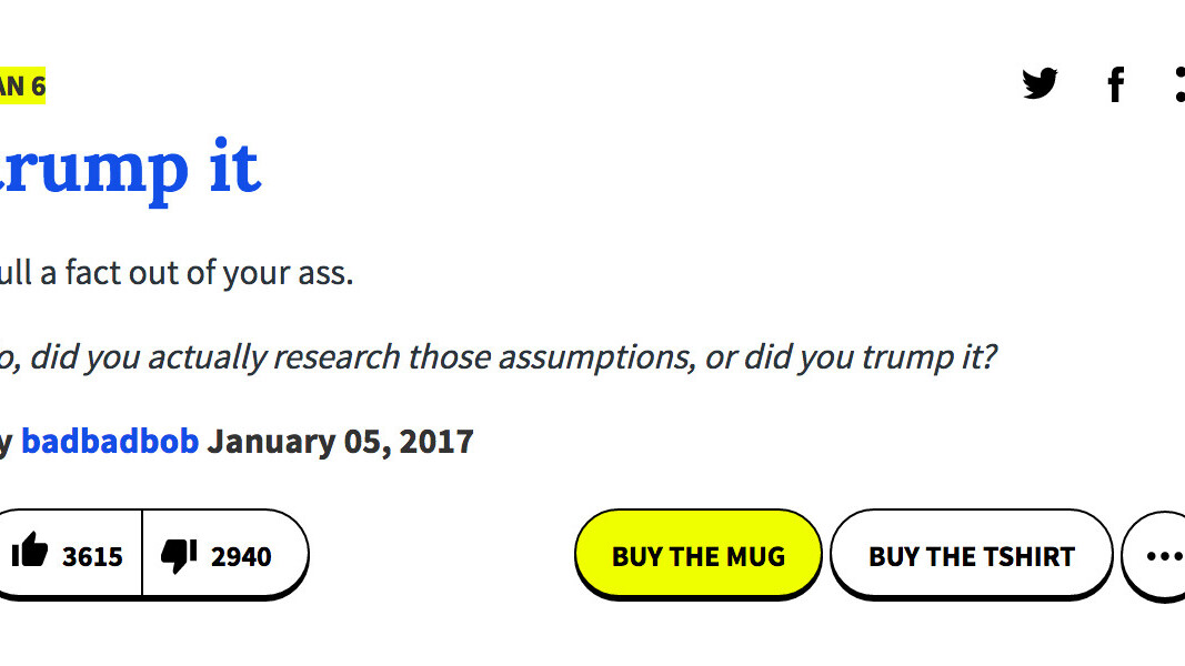 Trump may have the best words, but these Urban Dictionary submissions are pretty good too
