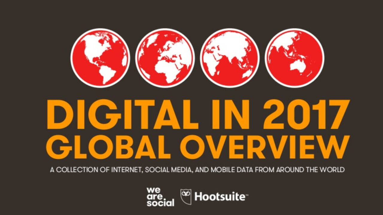 Digital trends 2017: 106 pages of internet, mobile and social media stats