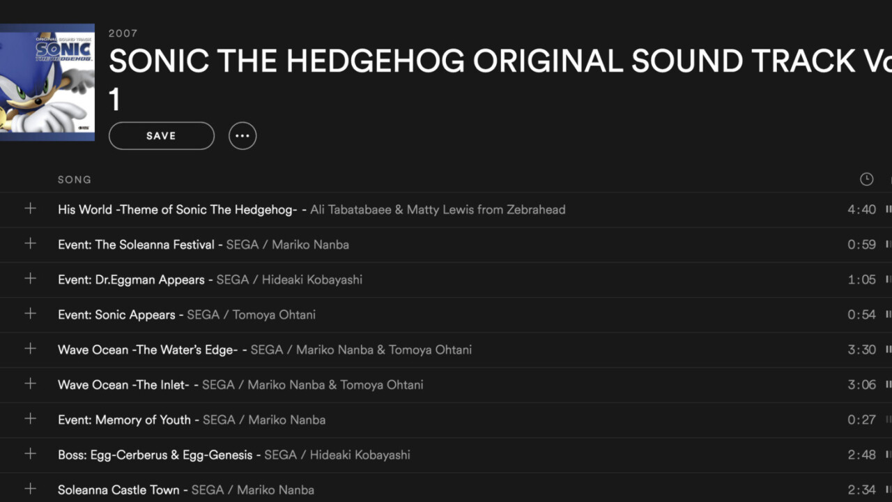 Turn up the nostalgia with these classic Sega game soundtracks on Spotify