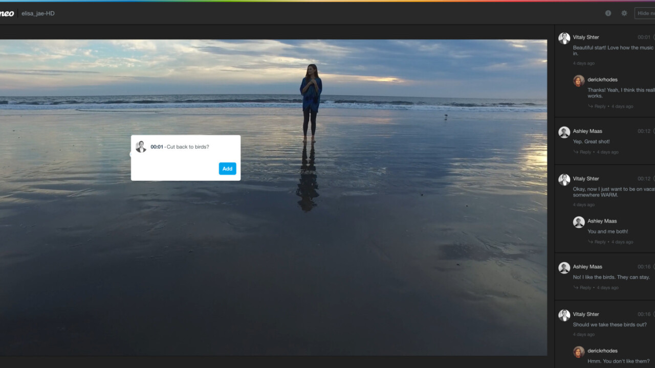 Vimeo now lets video creators collaborate and review in real-time
