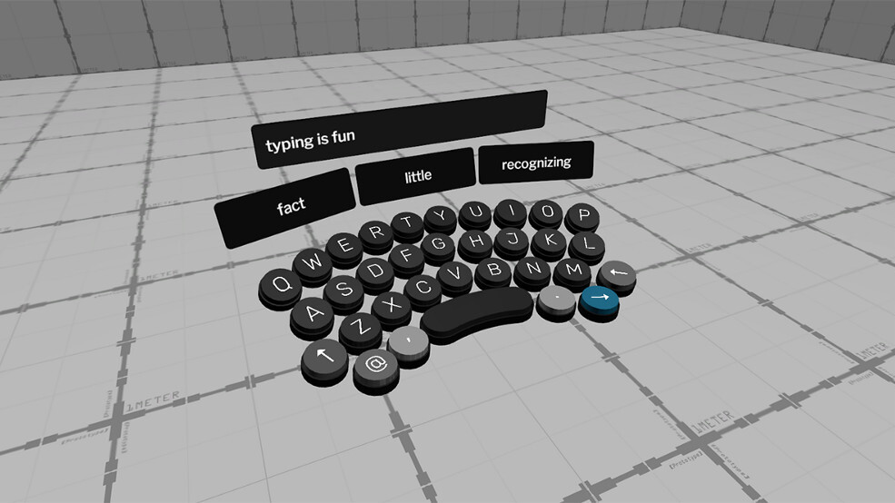 This drum-like keyboard lets you type in virtual reality like a boss