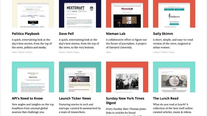 Revue’s Discover helps you find the most interesting email newsletters