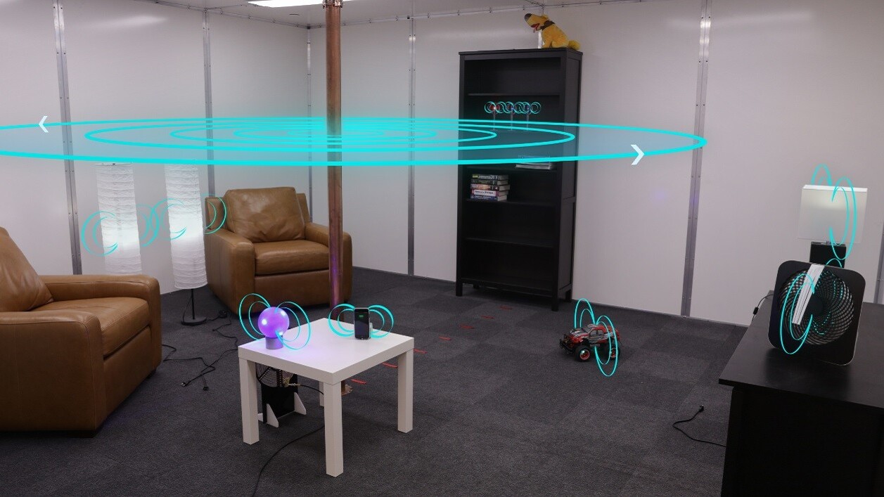 Disney’s aluminum room charges your phone, no wires required