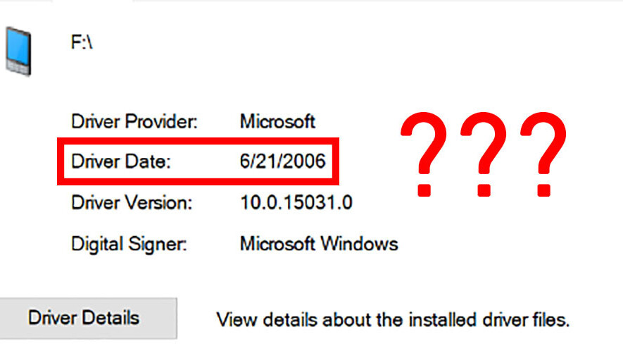 Here’s why so many of your Windows drivers are from 2006