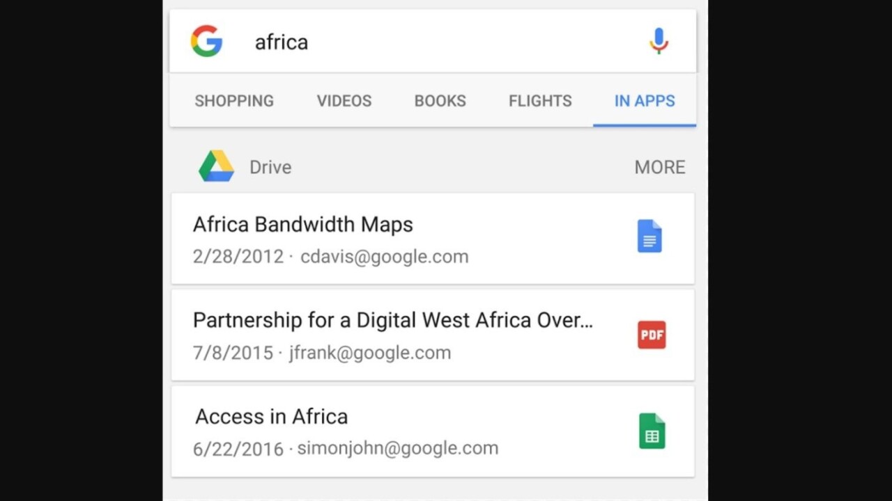 Android users can now find Google Drive files right in Search