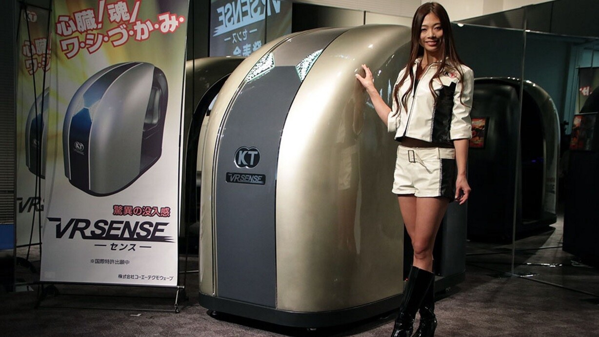 New VR cabinet will let you smell and touch a virtual world