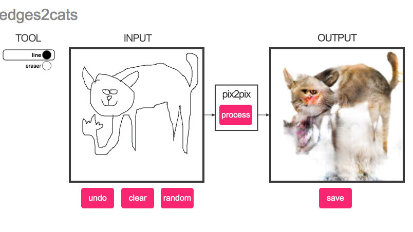 This site transforms your doodles into atrocious cat monsters