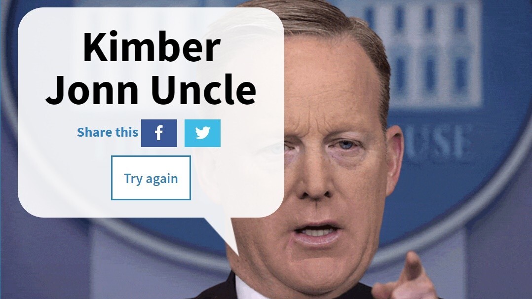 Spice up your name with this Sean Spicer name generator