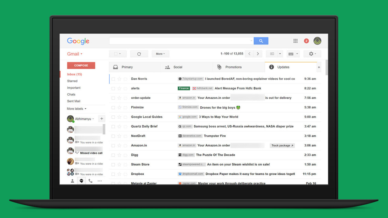 Use this Chrome extension to easily identify emails with senders’ icons