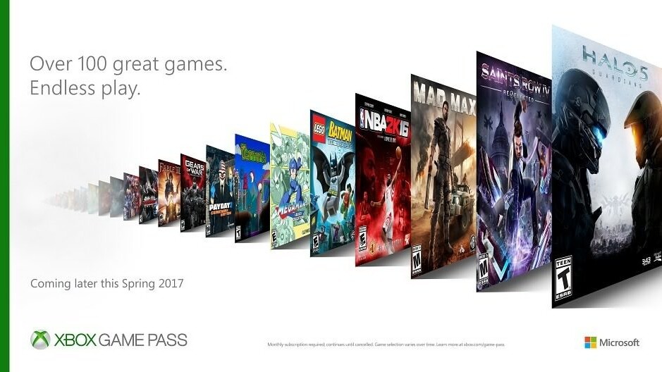 Xbox launches Netflix-like Game Pass subscription with over 100 games