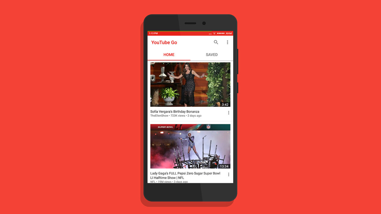 YouTube’s Go app for data-conscious viewers is now available on Android