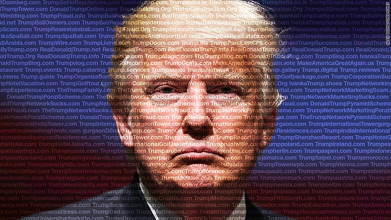 Trump owns over 3,000 domains but TrumpFraud.org is our favorite