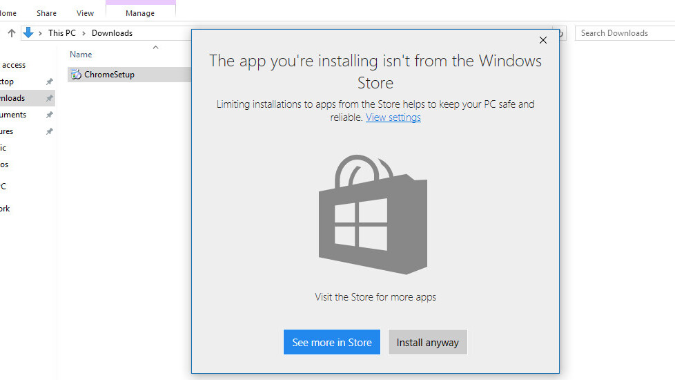 Microsoft will soon let you block desktop apps from installing on Windows 10