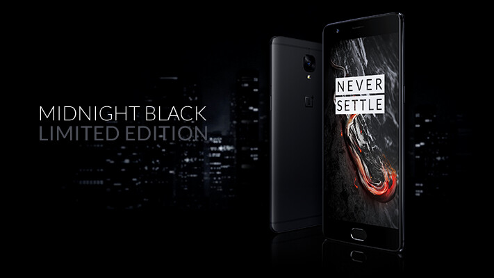 OnePlus 3T now comes in a stealthy Midnight Black color option