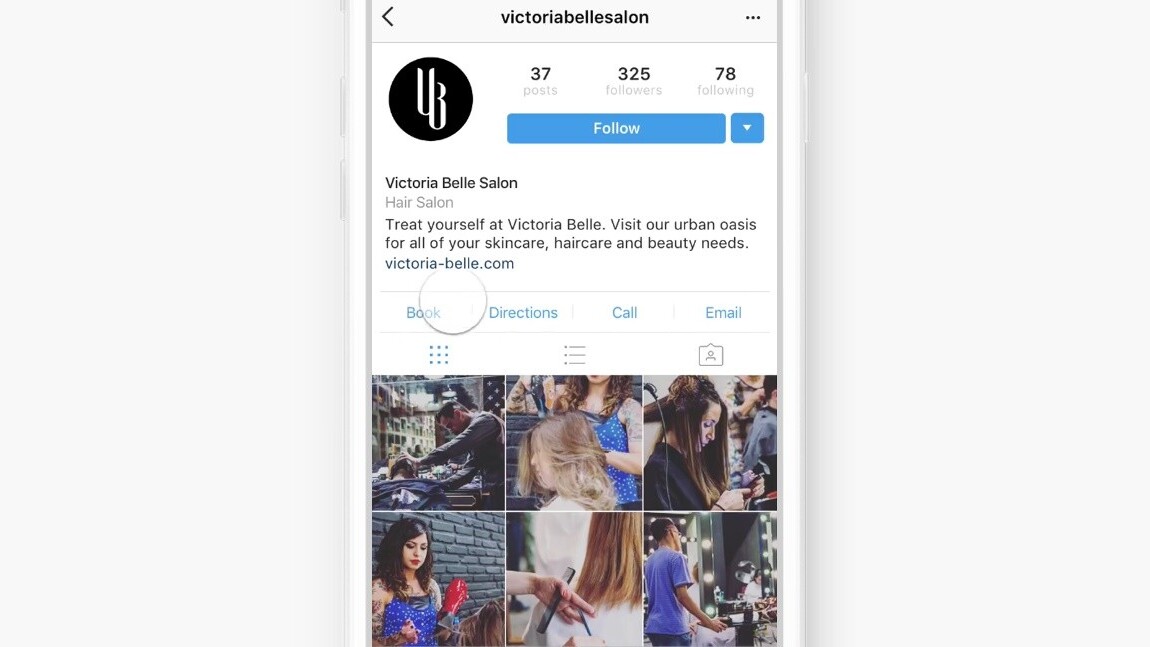Instagram will let businesses add a ‘book appointment’ button