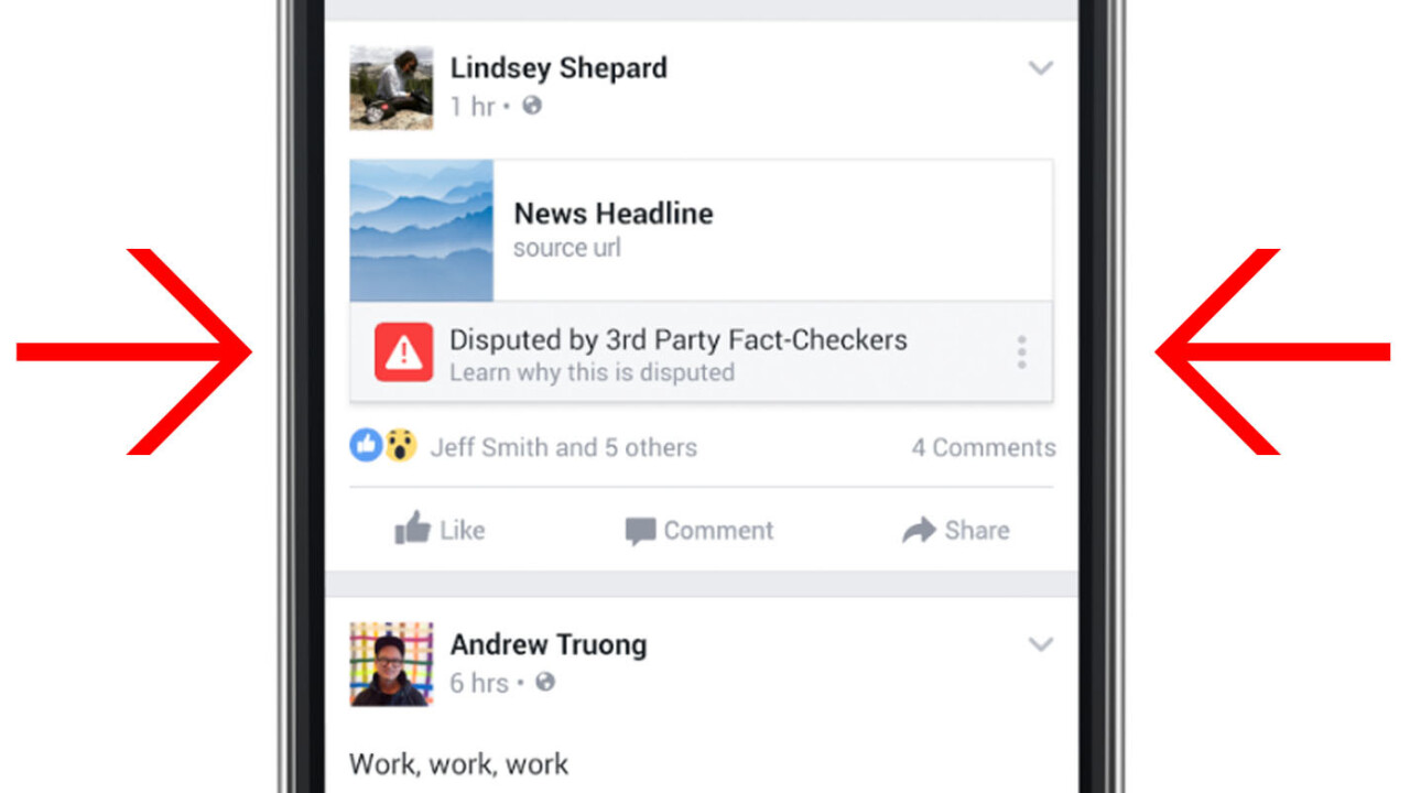 Facebook can now flag fake news stories as ‘disputed’