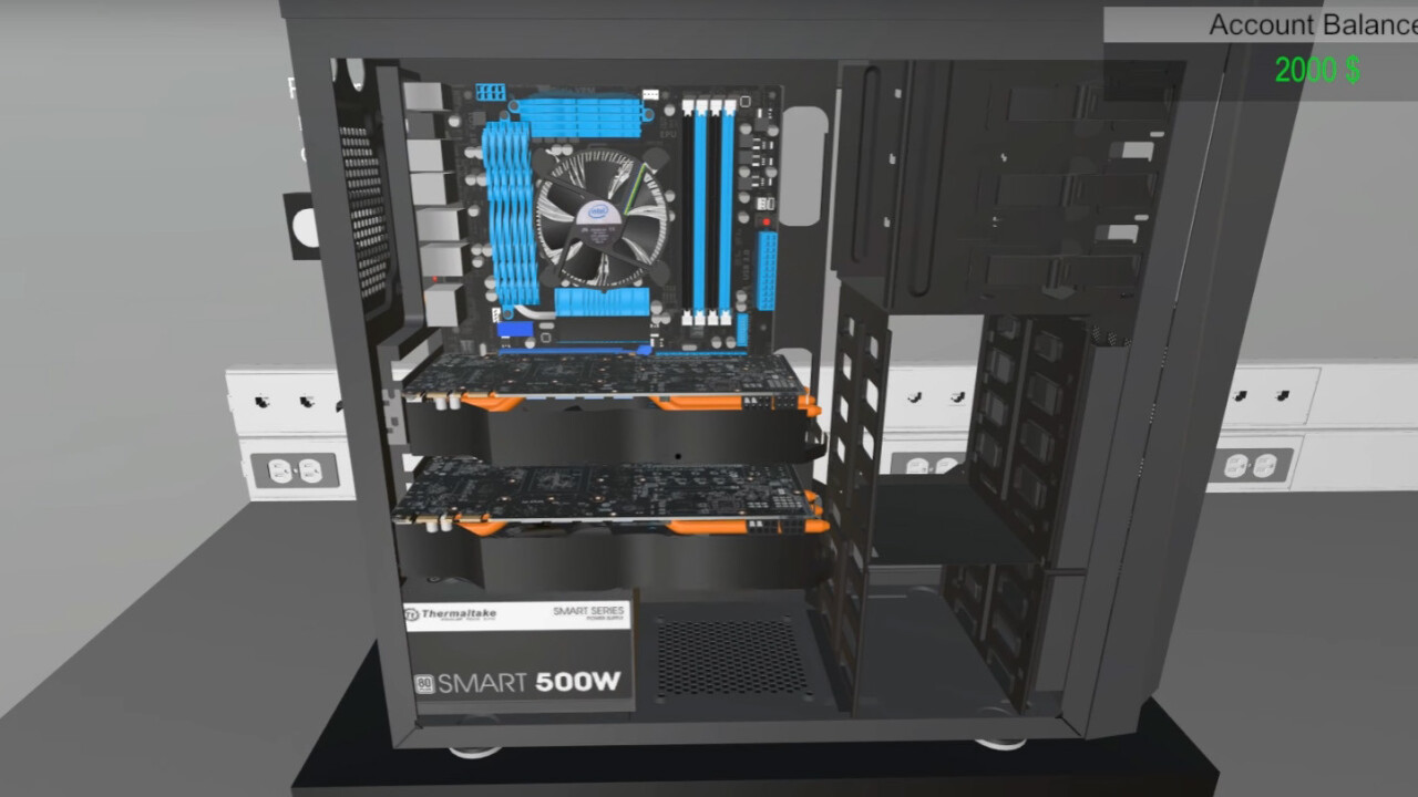 There’s now a game in which you build your own gaming PC