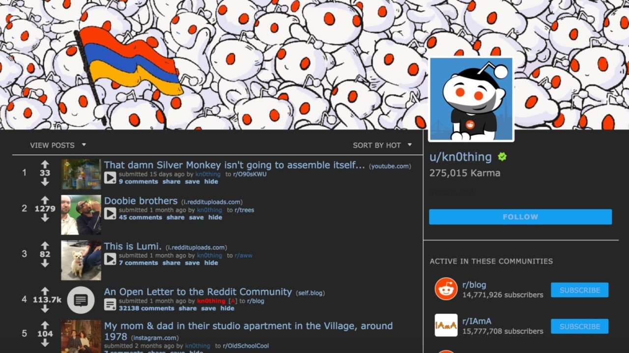 Reddit adds user profiles to morph into a real social network