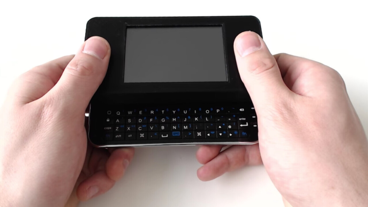 This handheld Linux PC is actually a Raspberry Pi with iPhone keyboard