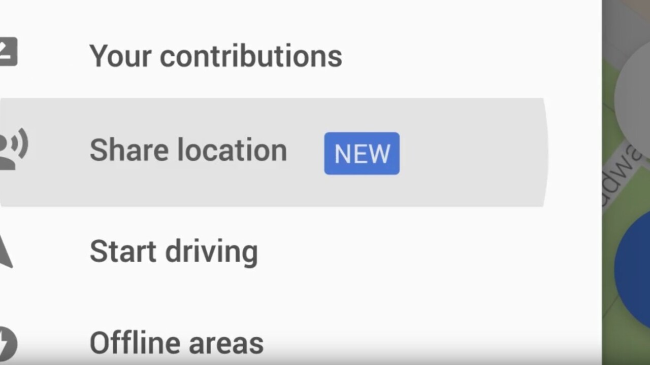 Google Maps now lets you share your location with your friends