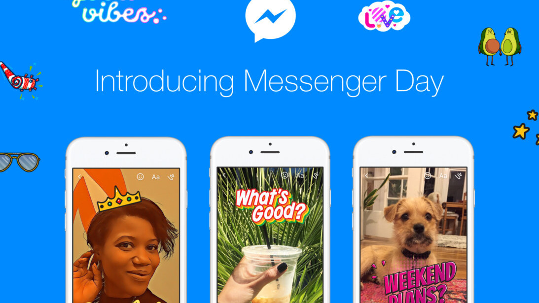 Facebook launches Messenger Day globally, yet another Snapchat Stories clone
