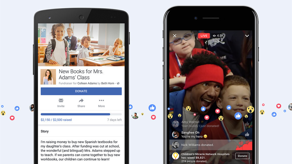 Facebook now lets you ask friends for charitable donations