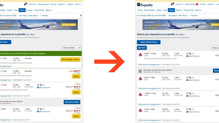 Hide United flights from search results with this handy extension