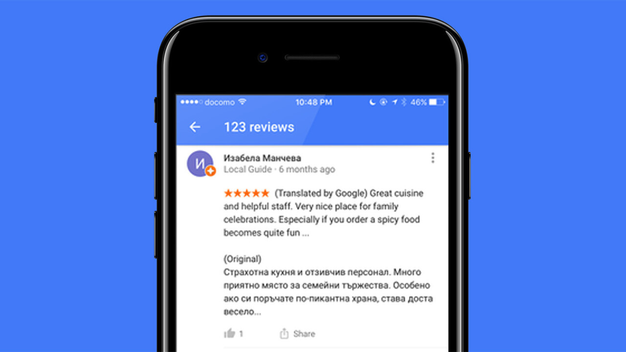 Google helps travelers find the best spots with auto-translated local reviews