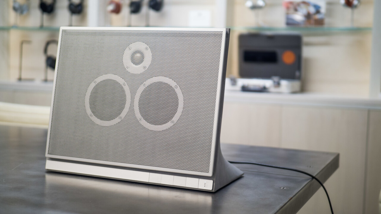 Master & Dynamic’s first wireless speaker is literally a (gorgeous) block of concrete