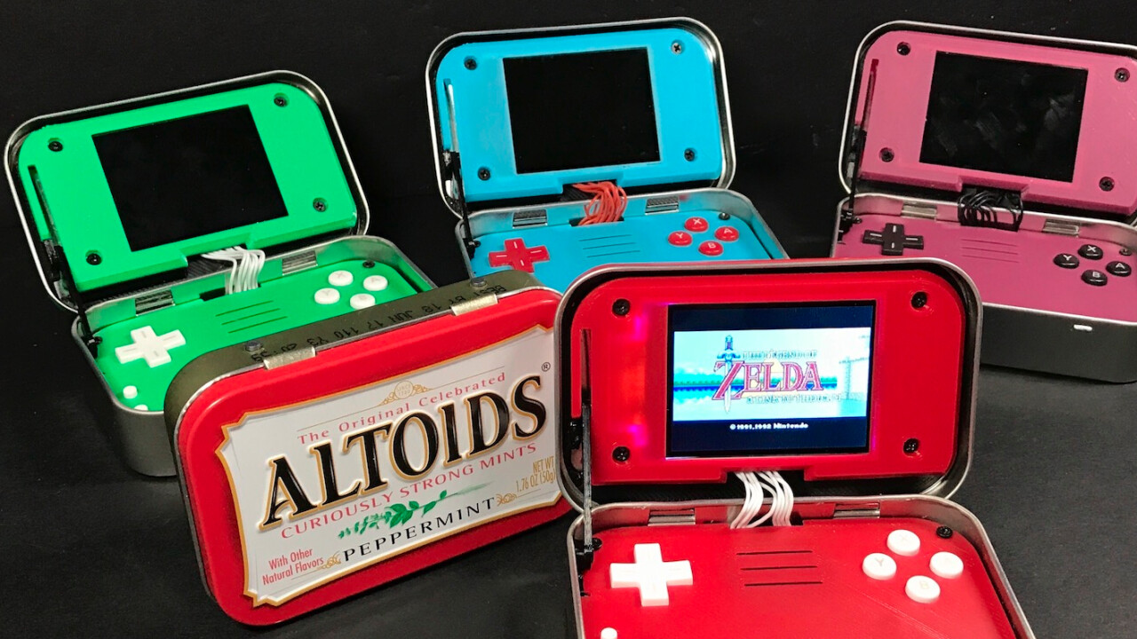 This tiny mint box is actually a gaming console packing a Raspberry Pi
