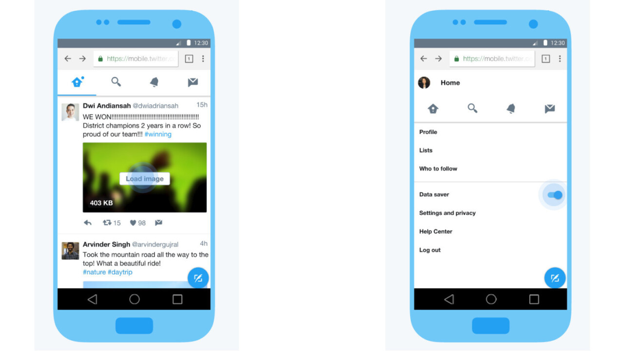 Twitter’s new Lite app loads quickly and saves data on slow connections