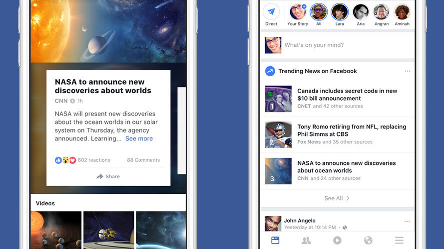 Facebook redesigns Trending topics to make news easier to find