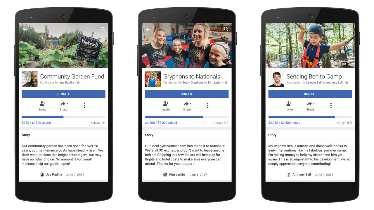 Facebook expands GoFundMe-like fundraiser service to everyone in the US